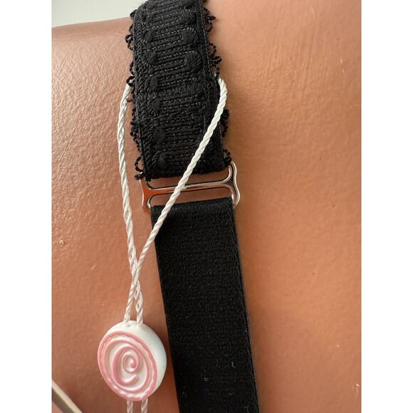 Cake Lingerie Balcony Style Flexible Wire Embroidery Beige Nursing Bra Size 34D - Picture 9 of 16